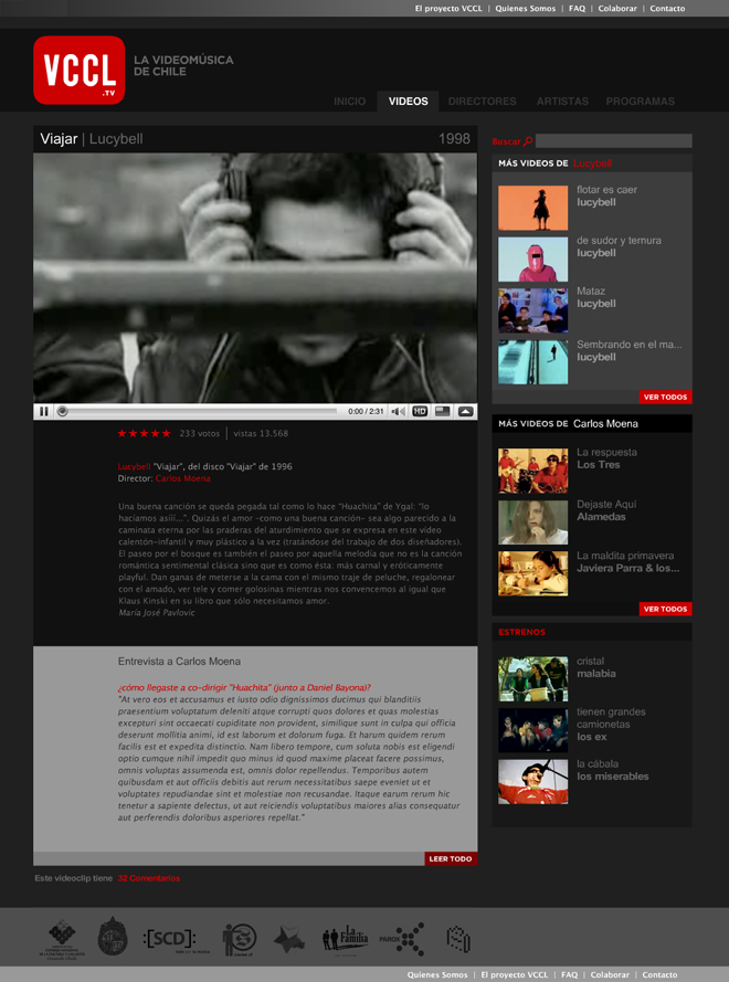 la videomúsica de Chile