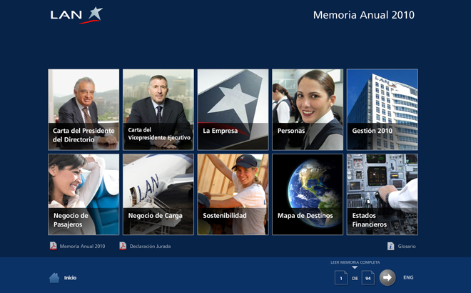 Memoria Anual LAN 2010